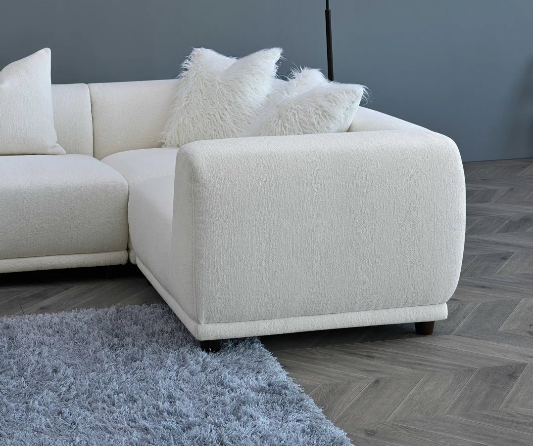 Aluxo Cindy Polar Boucle Modular Corner Sofa | 5 Seater